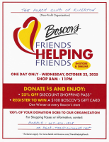 Boscov Friends Helping Friends Sale